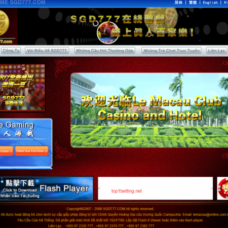 SGD777 Casino online link vào SGD777.COM nhanh nhất