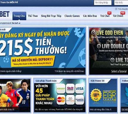 Kèo cá cược Châu Á Sbobet cập nhật nhanh và chính xác nhất