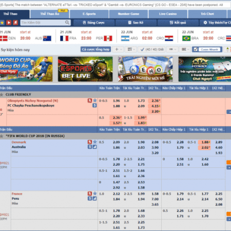 Trang bóng đá IBET cá cược Online uy tín nhất hiện nay