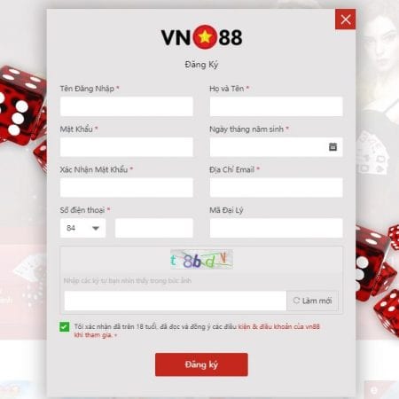 Đăng ký tài khoản VN88 đơn giản cho người chơi mới