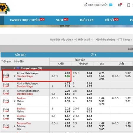 Kèo bóng đá châu âu nhà cái cá độ W88 uy tín